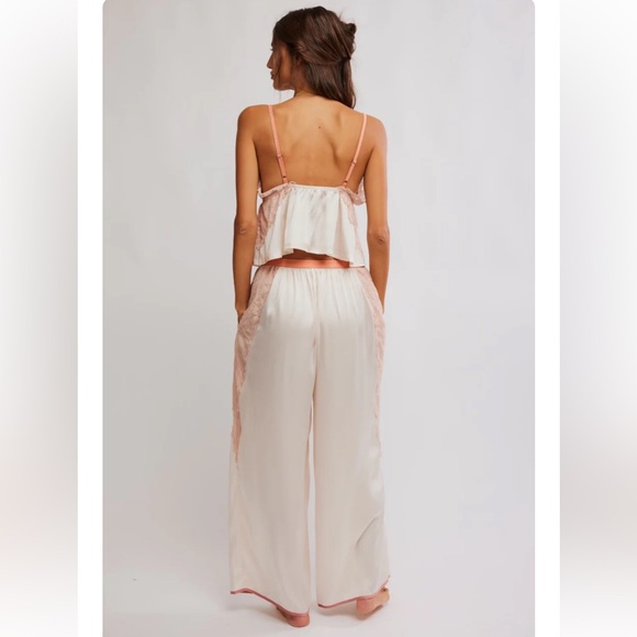 Anywhere With You Satin Sleeveless V-Neck Cami & Pant Pajama Set - Picture 5 of 7